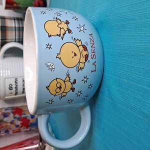 La senza chick with glasses mug